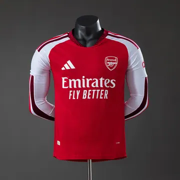 Arsenal 2026/27 home Player Version / Long Sleeve, front view