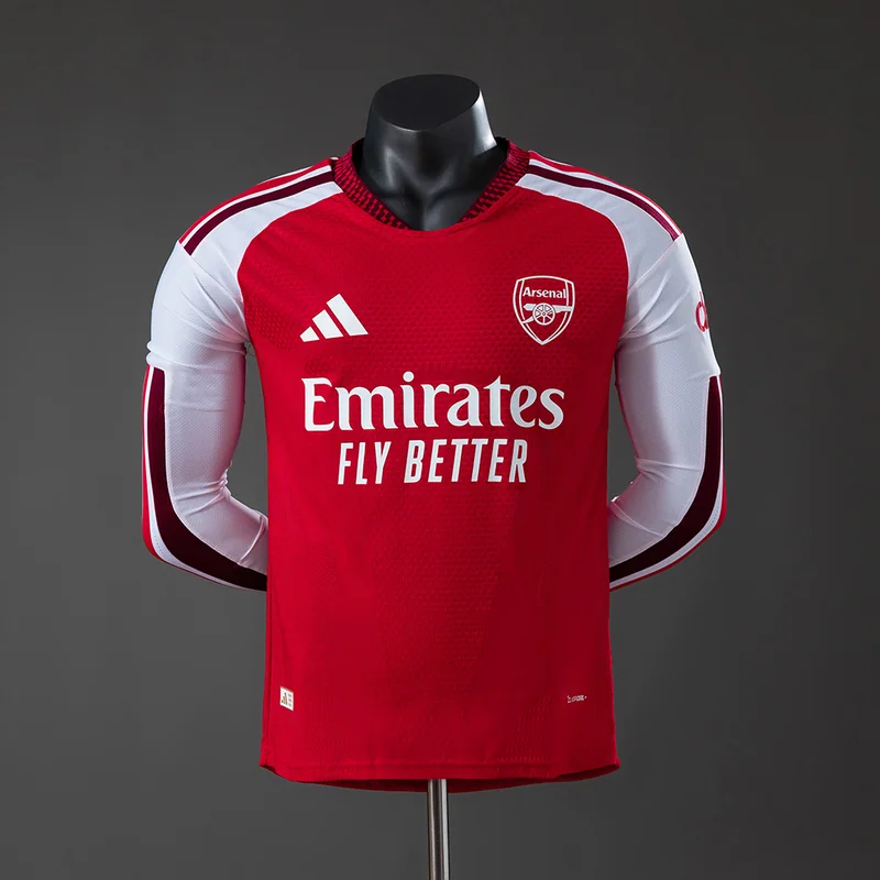 Arsenal 2026/27 home Player Version / Long Sleeve, front view