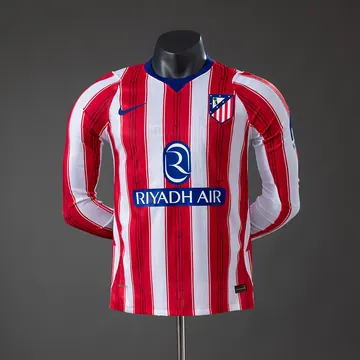 Atlético Madrid 2026/27 home Player Version / Long Sleeve, front view