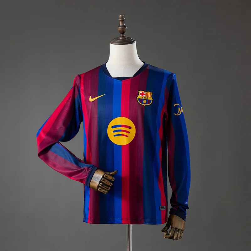 Barcelona 2026/27 home Long Sleeve, front view