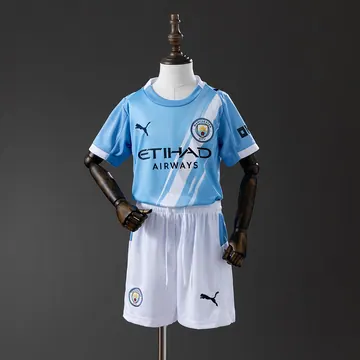 Manchester City 2025/26 home Kids, front view
