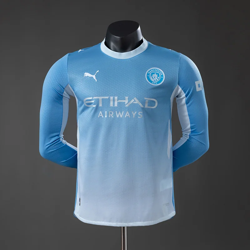 Manchester City 2026/27 home Player Version / Long Sleeve, front view