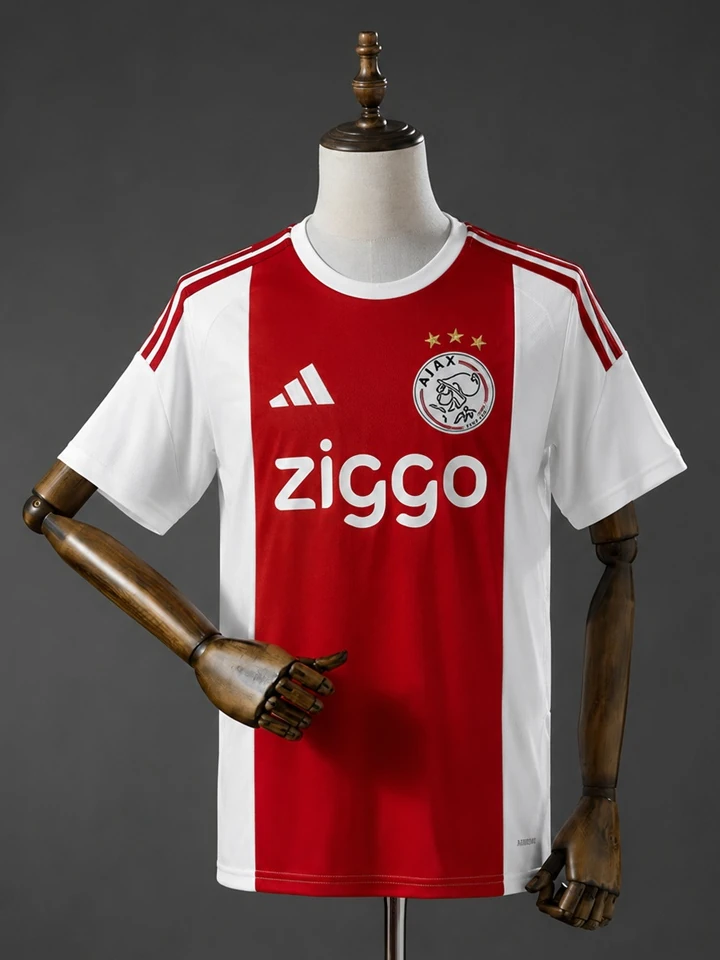 Ajax Home Player Version football jersey, real product photo