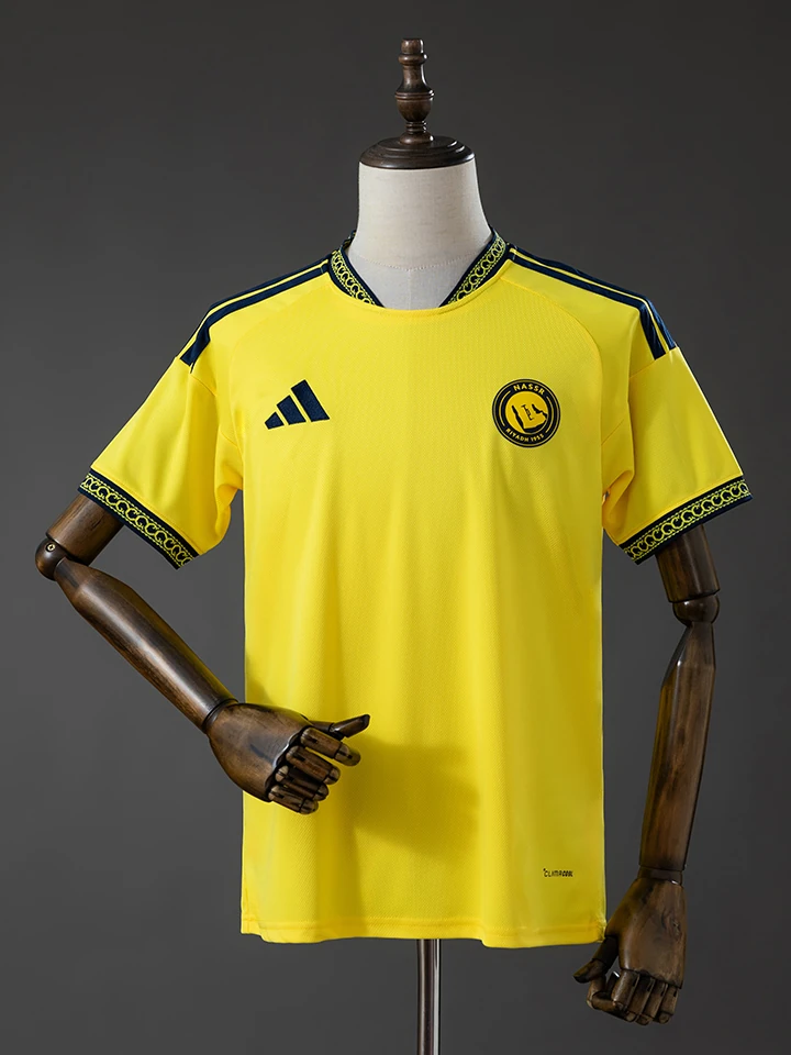 Al Nassr Home Player Version football jersey, real product photo