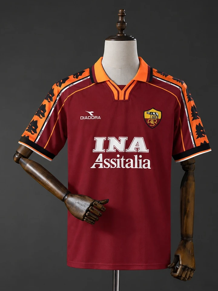 Retro football jersey, user-supplied real product photo